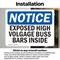 Signmission Exposed High Voltage Buss Bars Inside OSHA Notice Sign, Vinyl Decal, 18in W x 12in L, 2PK OS-2PACK-NS-D-1218-L-12283 - alternate 3